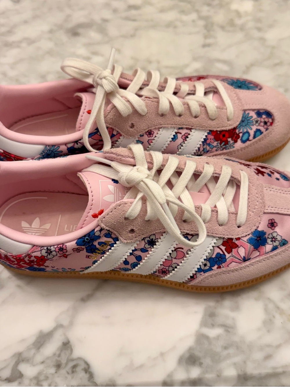 Adidas Liberty London Kids Sambas - Pink Floral